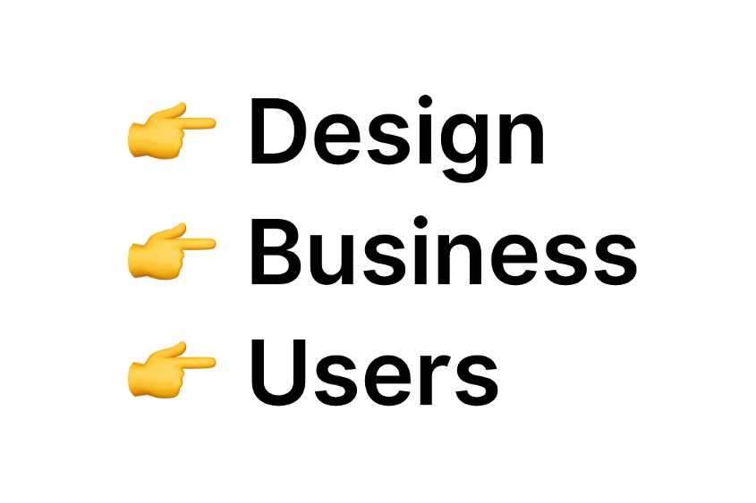 Design, Business and Users drive User Experience